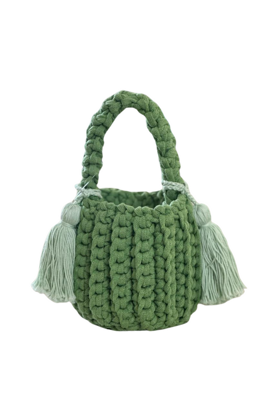 Amalfi Bucket Bag Mini / Lime green