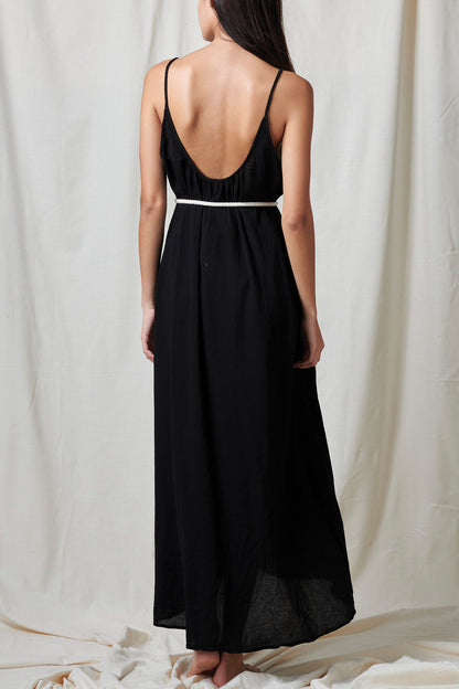 Tulum Low Back Maxi Black