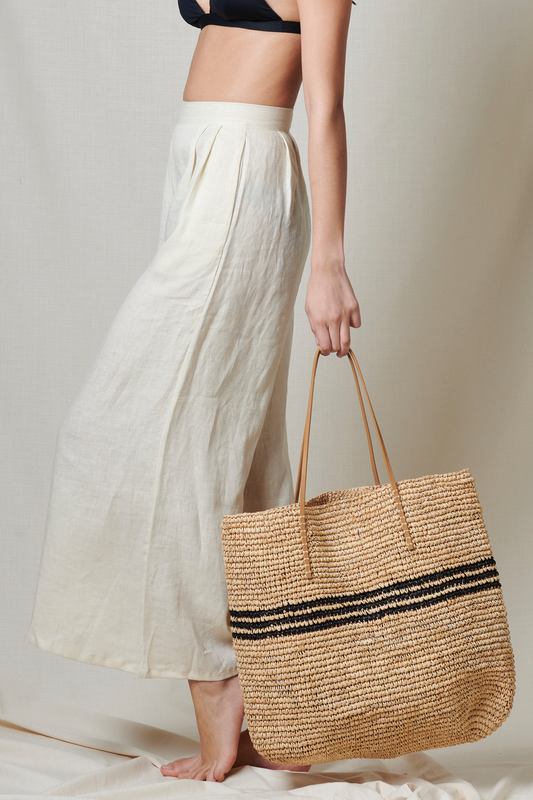 Luxe Stripe Tote