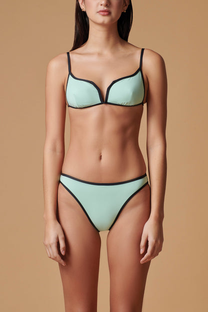 Tessa Top and Parker Bottom Minty/Black