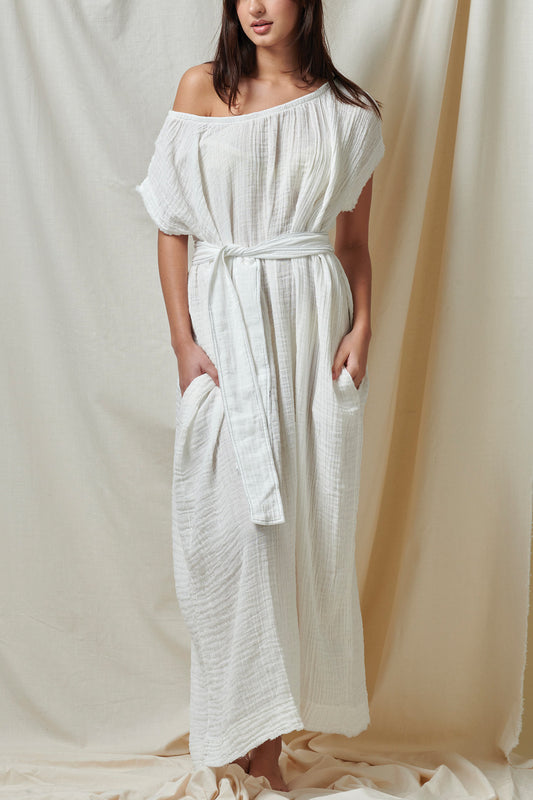 Moonstone Caftan White